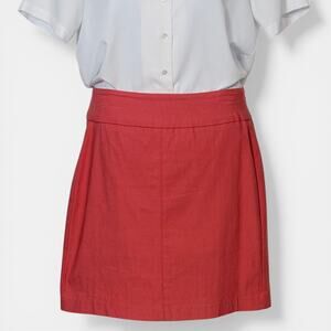 Lulu B Coral Pull On Skirt Stretch Knit Knee Length Casual Size 8